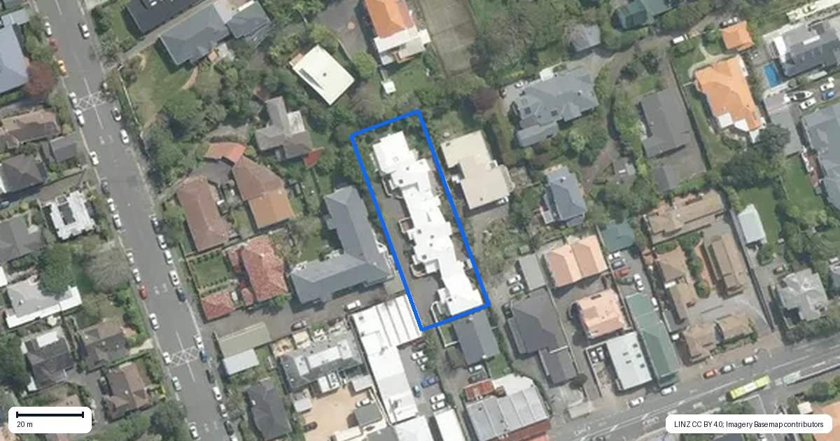 Property context map for 150C Karori Road, Karori, Wellington