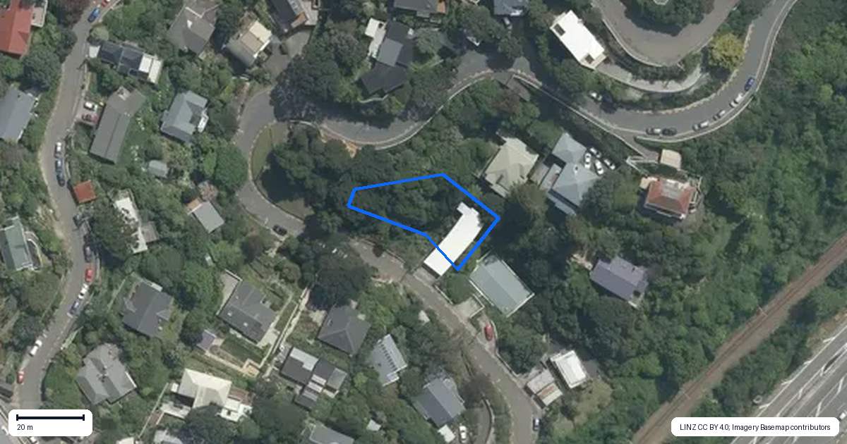 Property context map for 72B Sar Street, Wadestown, Wellington