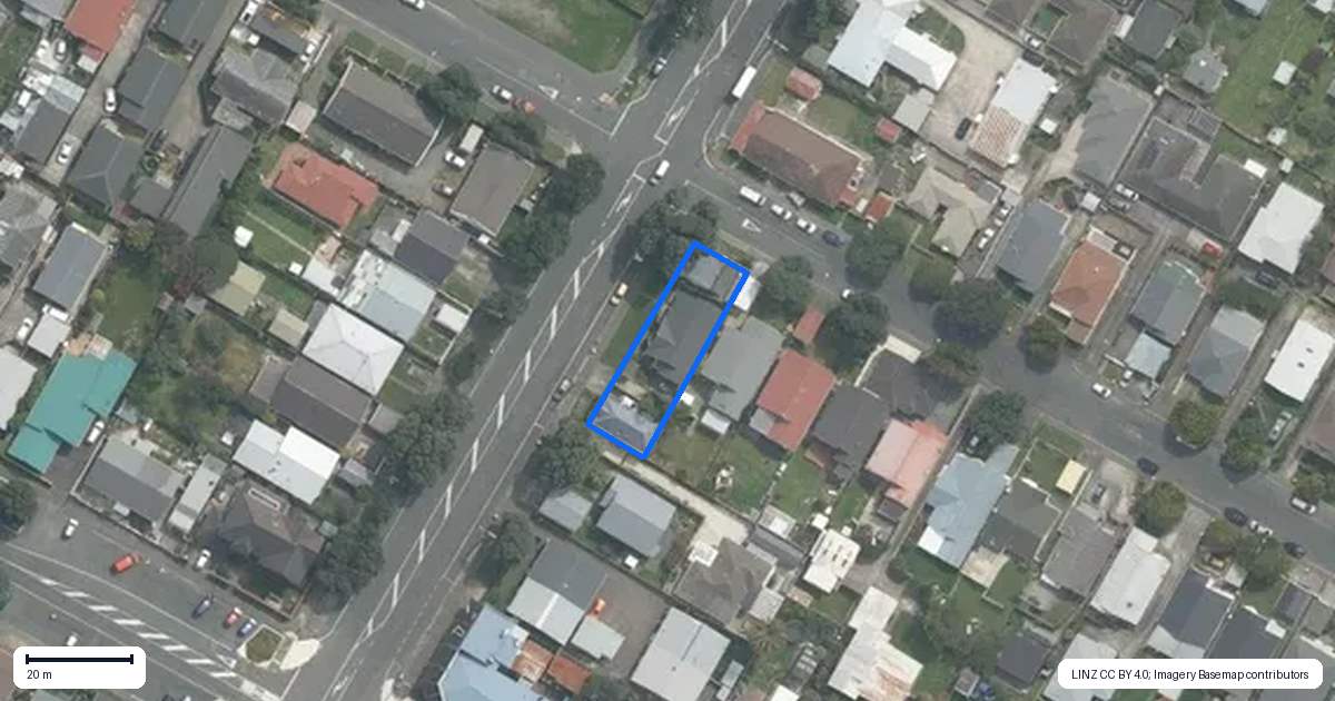 Property context map for 70 Park Road, Miramar, Wellington