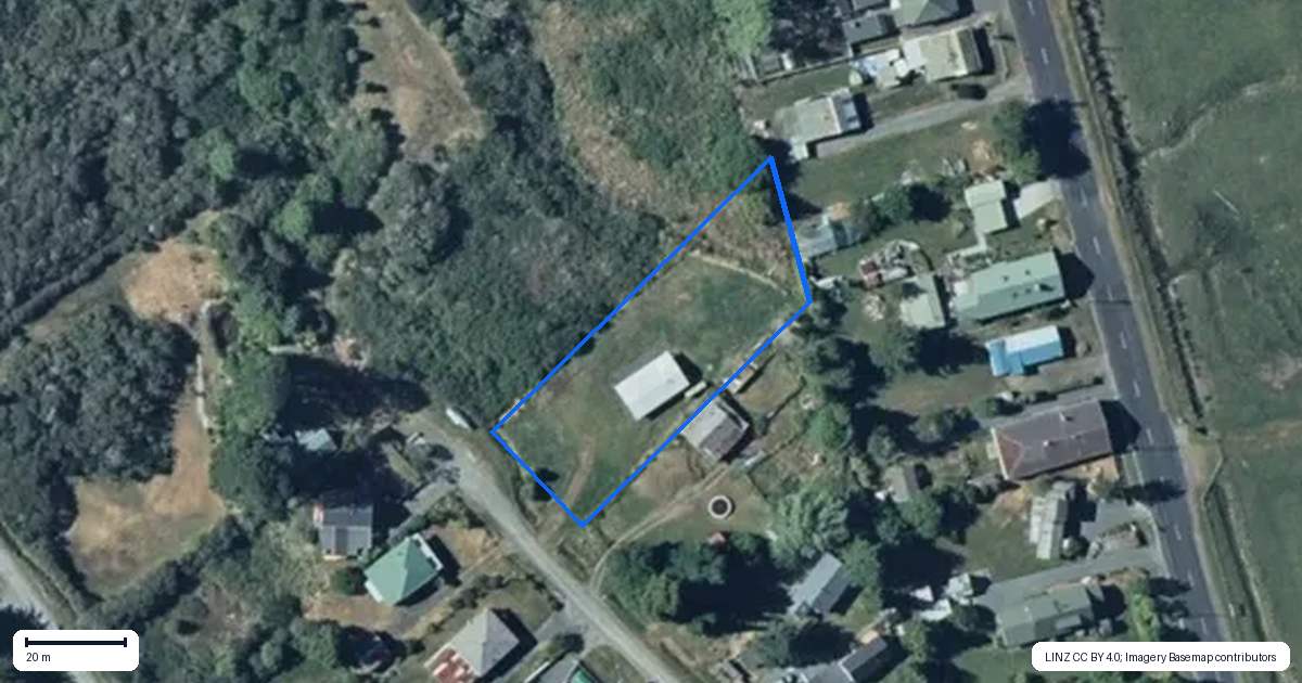 Property context map for 20 Poro Street, Raurimu, Owhango