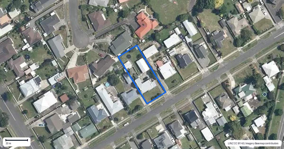 Property context map for 8 Montagu Street, Feilding