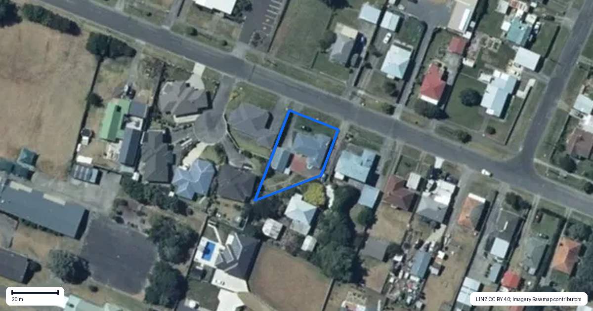 Property context map for 34A Cook Street, Foxton