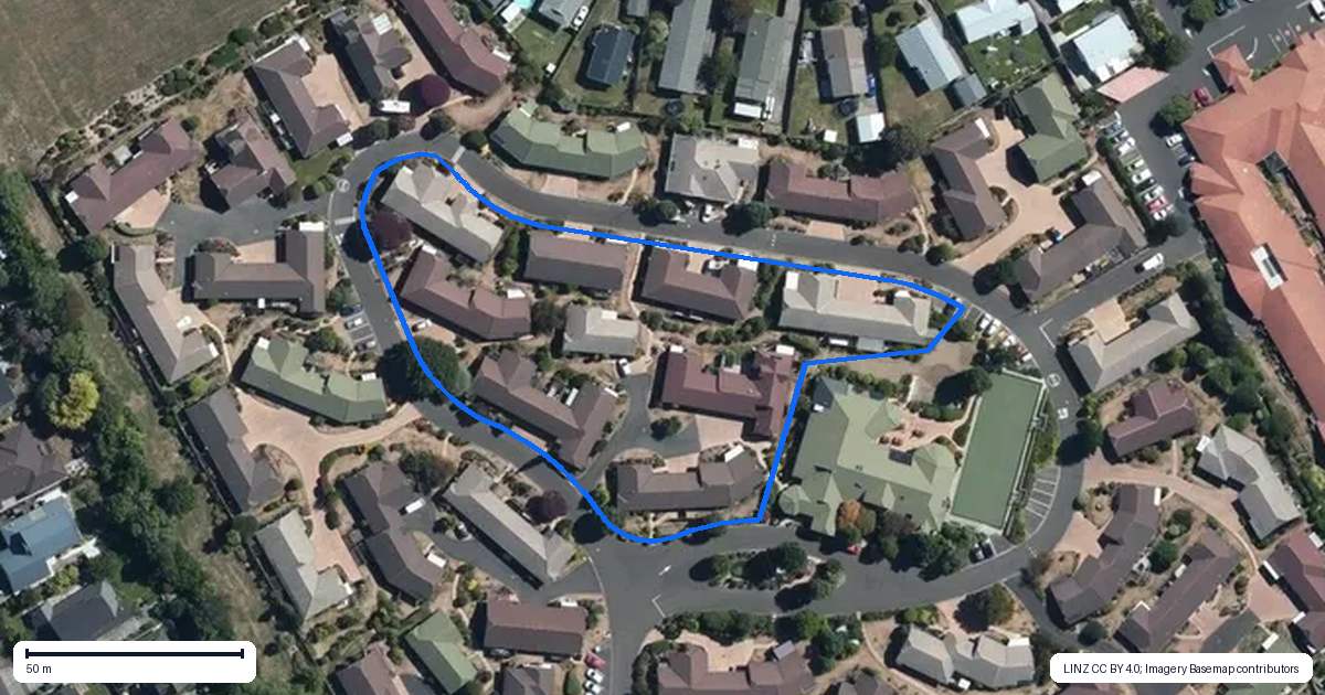 Property context map for 5 Daphne Court, Highbury, Palmerston North
