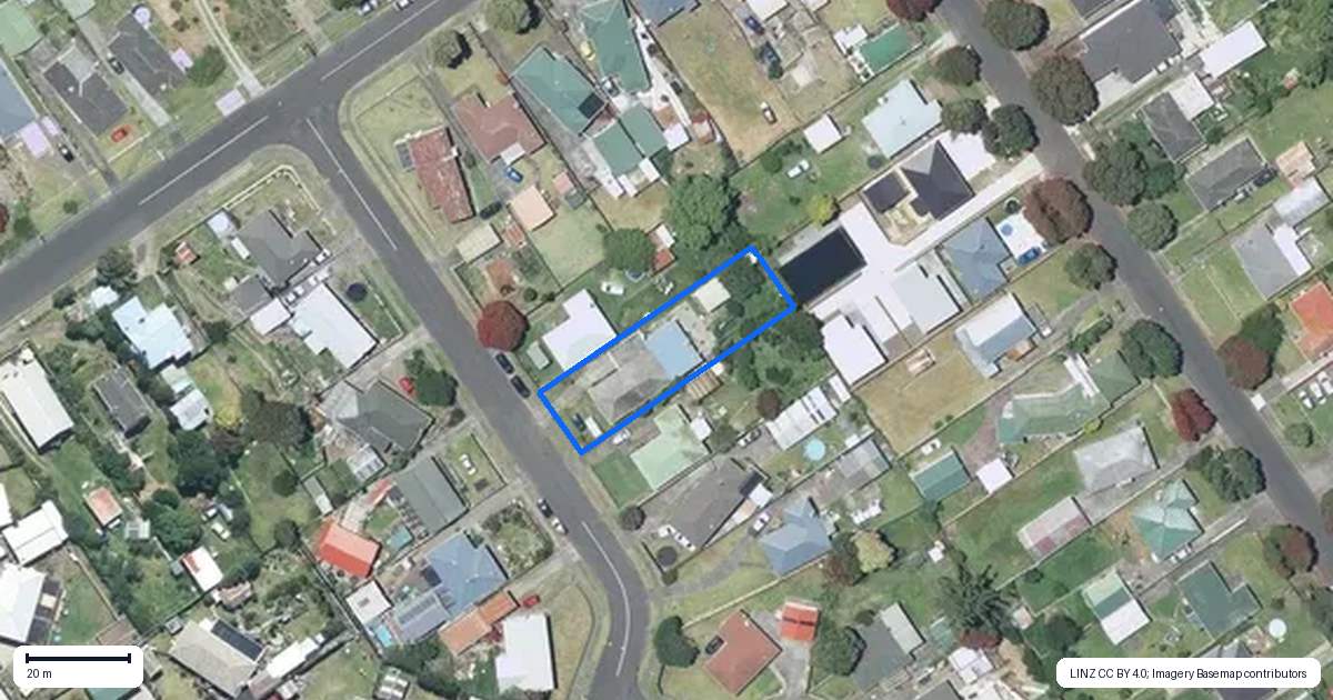 Property context map for 22 Kotuku Street, Castlecliff, Whanganui