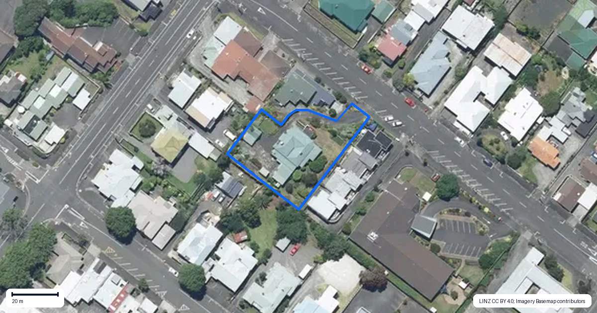 Property context map for 13 Campbell Street, Whanganui