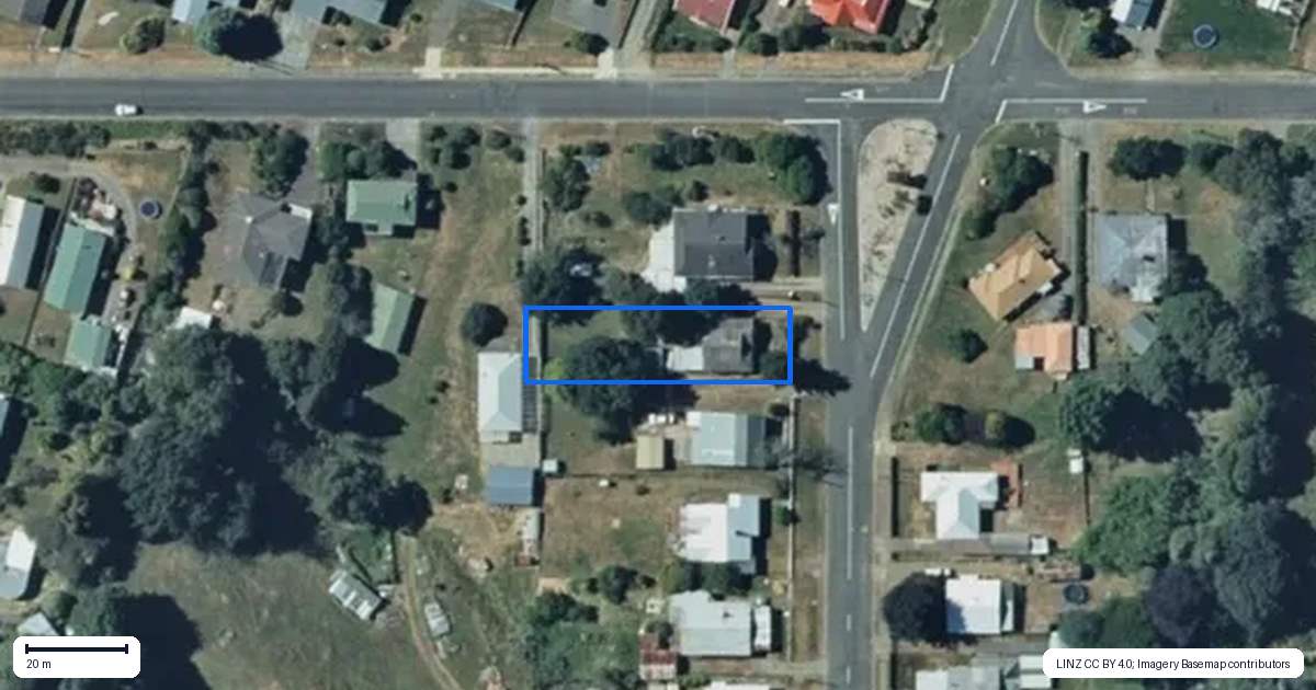 Property context map for 4 Islington Street, Raetihi
