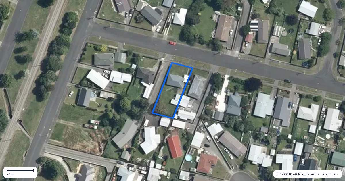 Property context map for 58 Port Street West, Maewa, Feilding