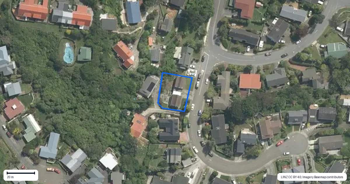 Property context map for 36 Cambrian Street, Churton Park, Wellington