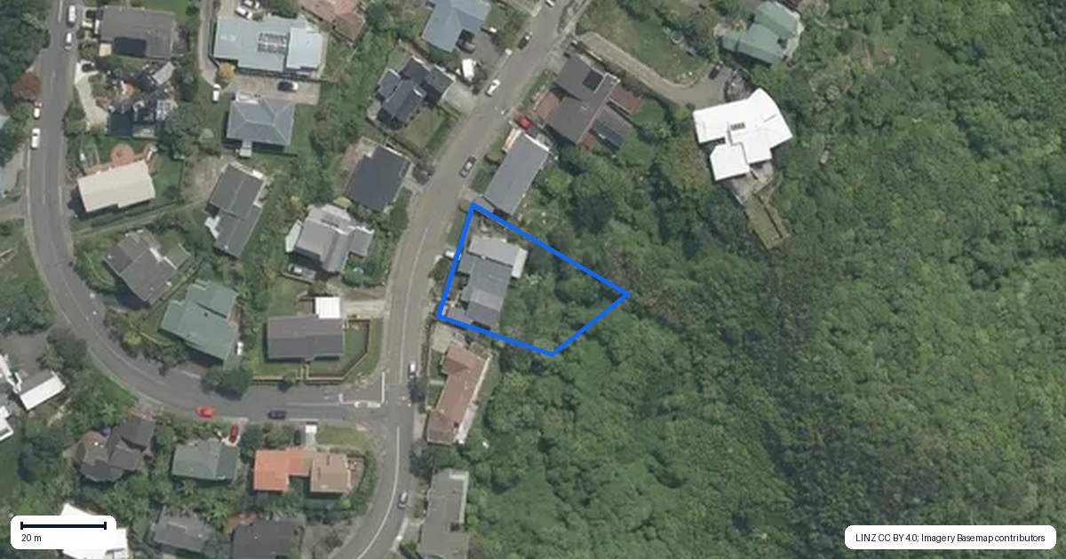 Property context map for 20 Gurkha Crescent, Khandallah, Wellington