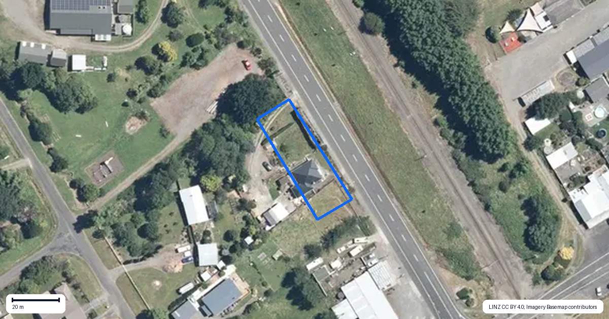 Property context map for 1061 Halcombe Road, Halcombe