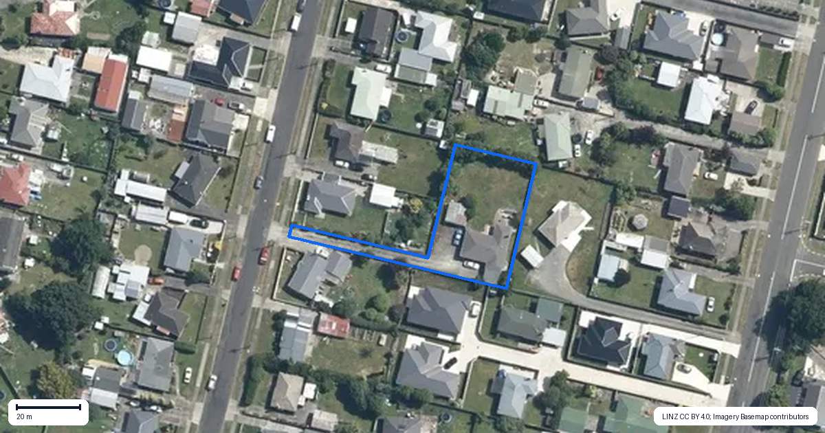 Property context map for 23A Elizabeth Street, Feilding