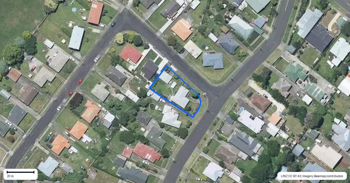 Property context map for 26 Selwyn Crescent, College Estate, Whanganui