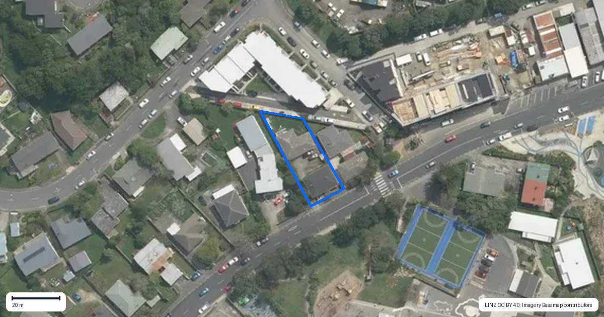 Property context map for 201B Newlands Road, Newlands, Wellington