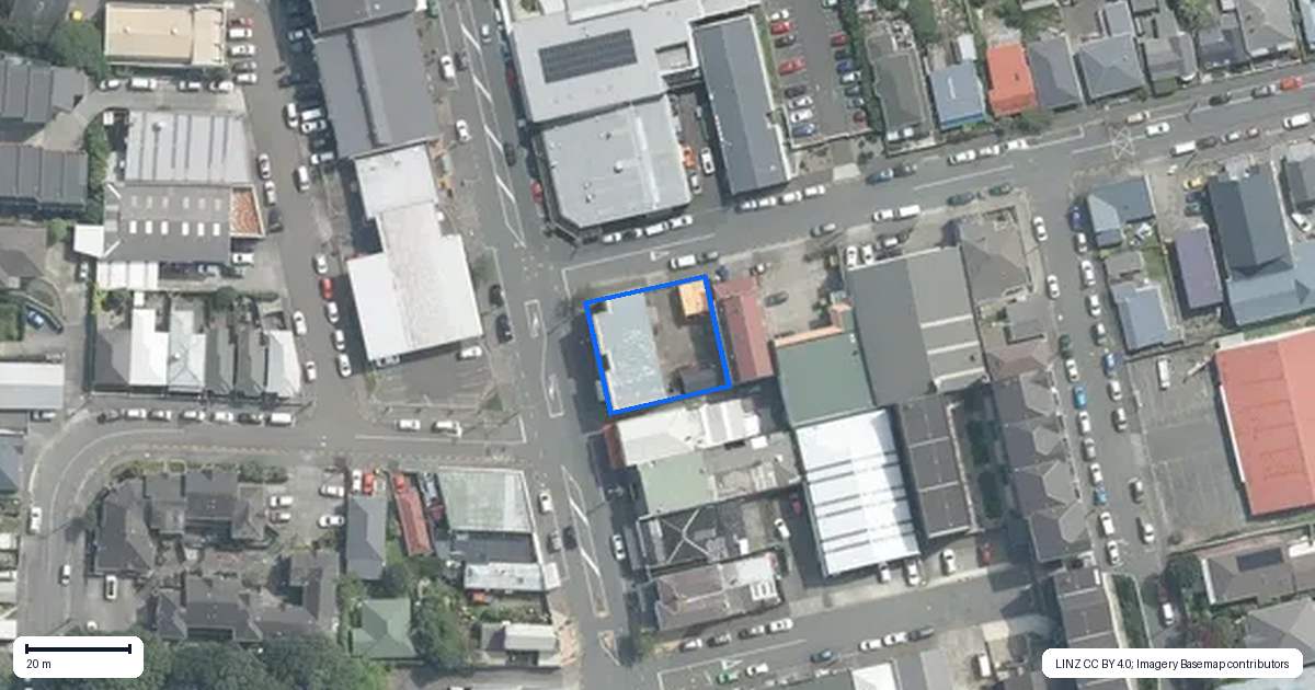 Property context map for 233 Riddiford Street, Newtown, Wellington
