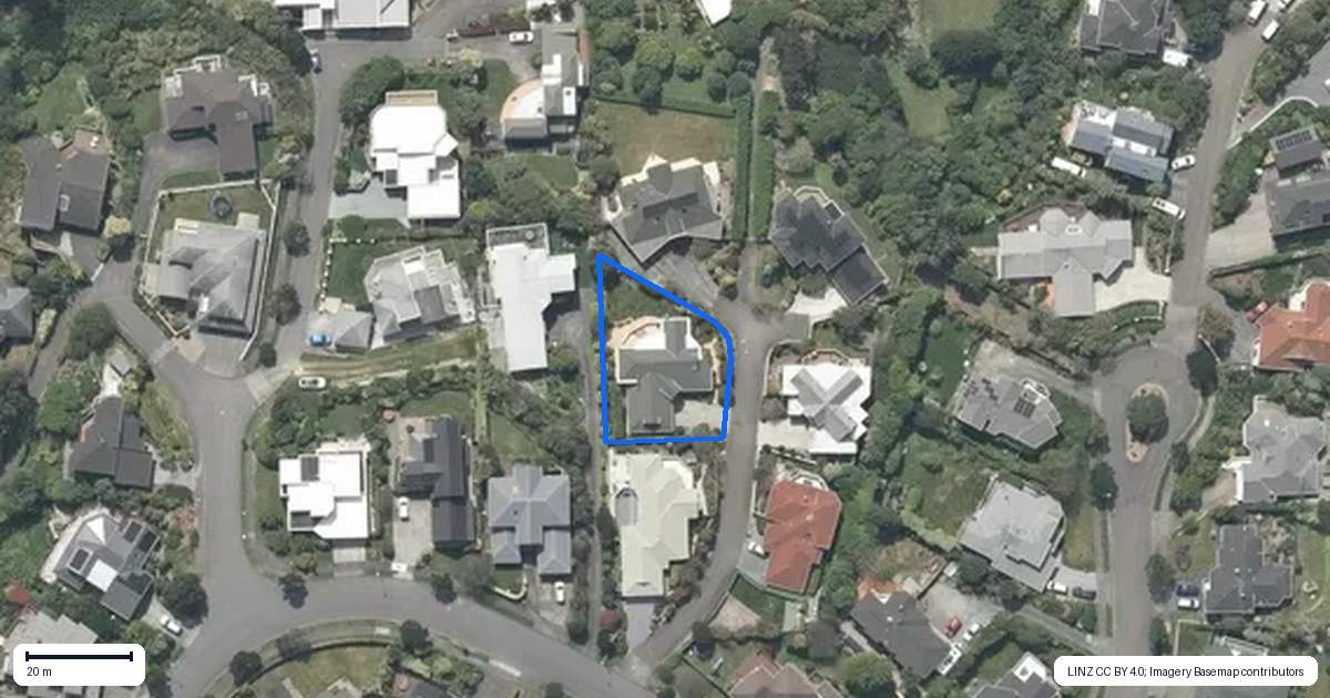Property context map for 3 Inlet Waters, Whitby, Porirua