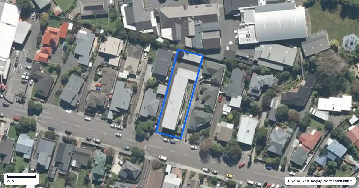 Property context map for 43F Brunswick Street, Hutt Central, Lower Hutt