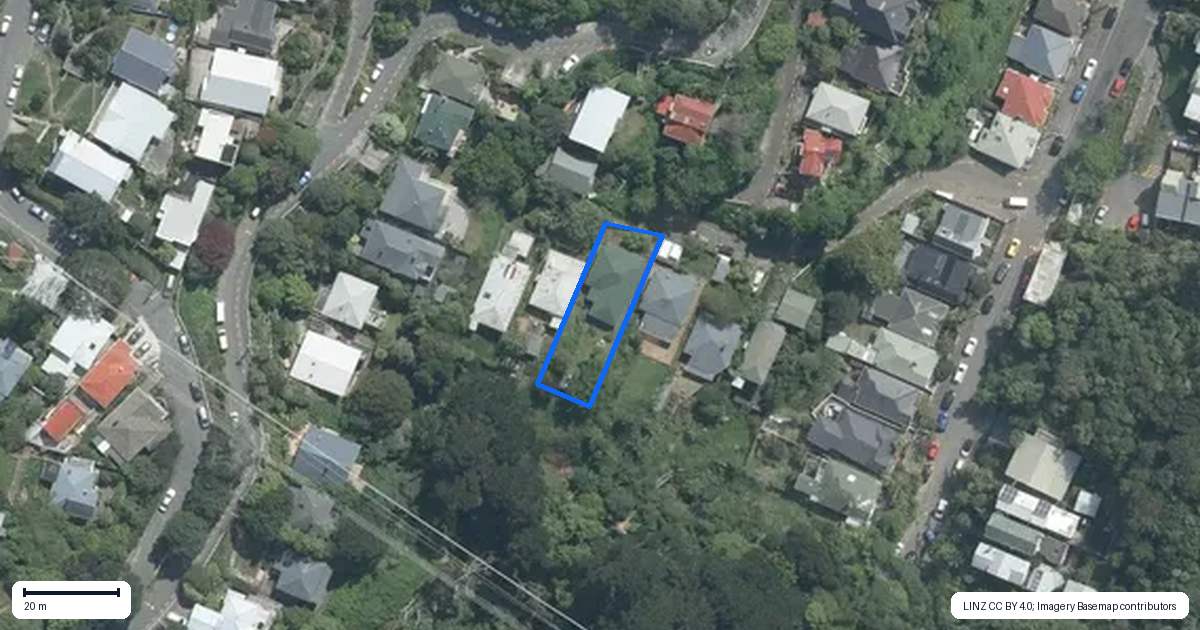 Property context map for 7 Mortimer Terrace, Aro Valley, Wellington
