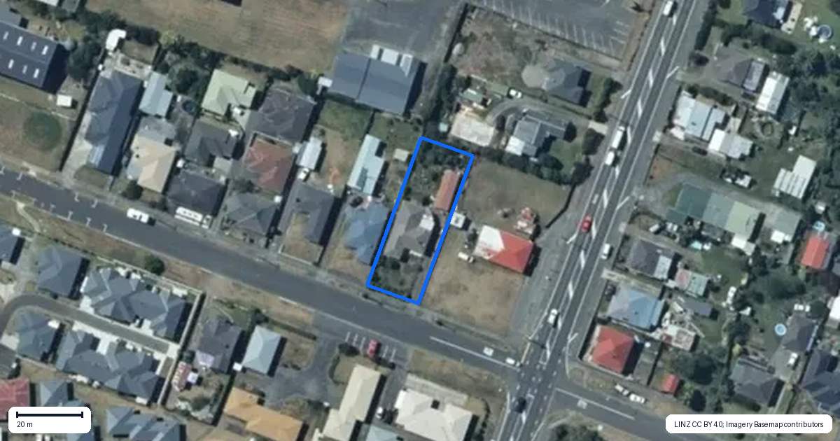 Property context map for 23 Cook Street, Foxton