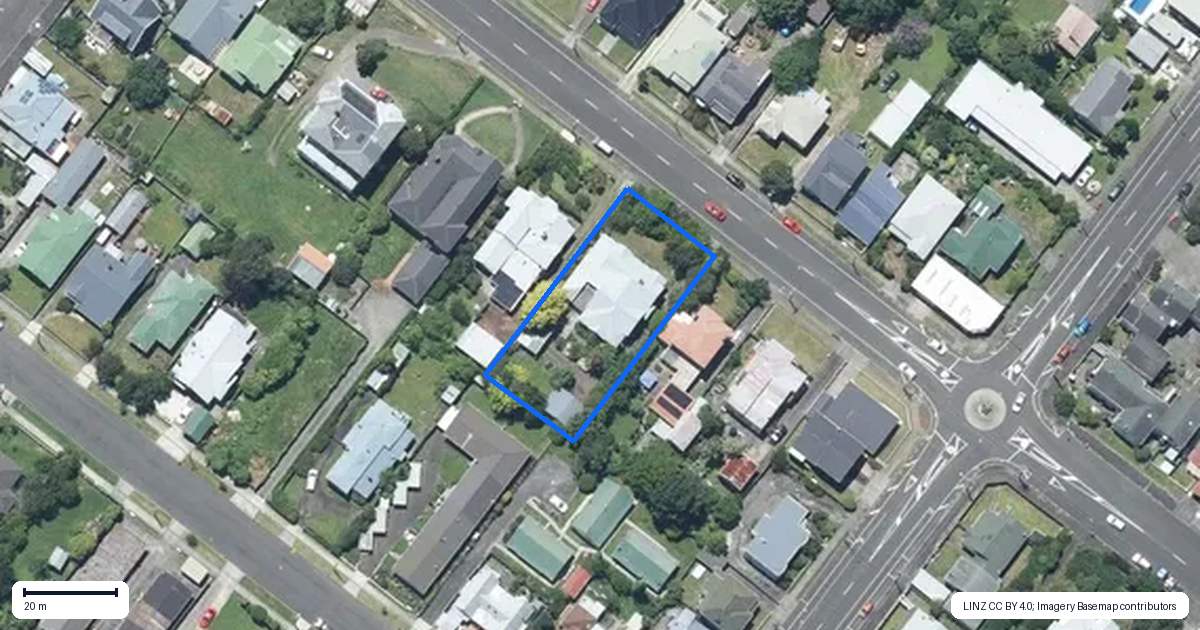 Property context map for 41 Bell Street, Whanganui