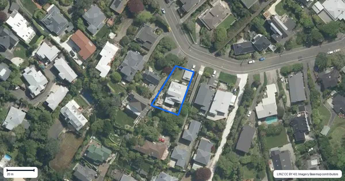 Property context map for 41 Simla Crescent, Khandallah, Wellington