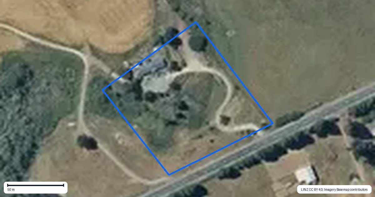 Property context map for 423 Raetihi Ohakune Road, Raetihi