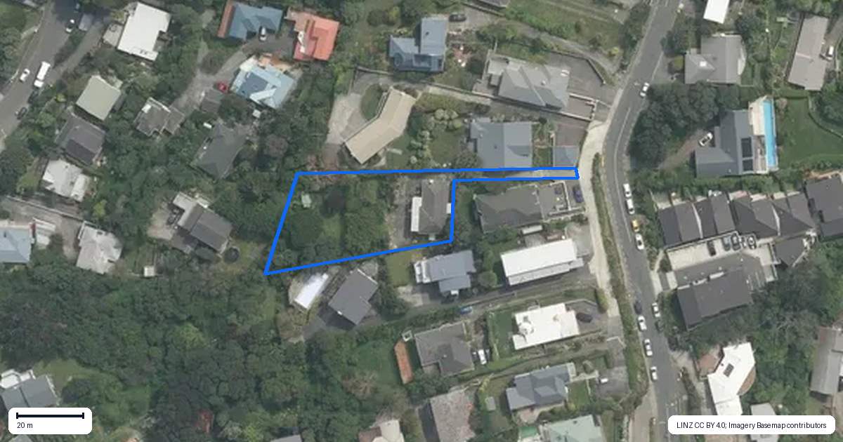 Property context map for 95A Seatoun Heights Road, Seatoun, Wellington