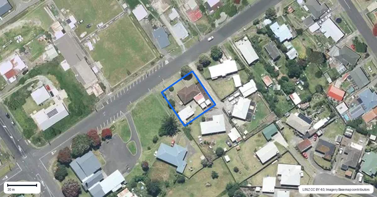 Property context map for 38 Manuka Street, Castlecliff, Whanganui