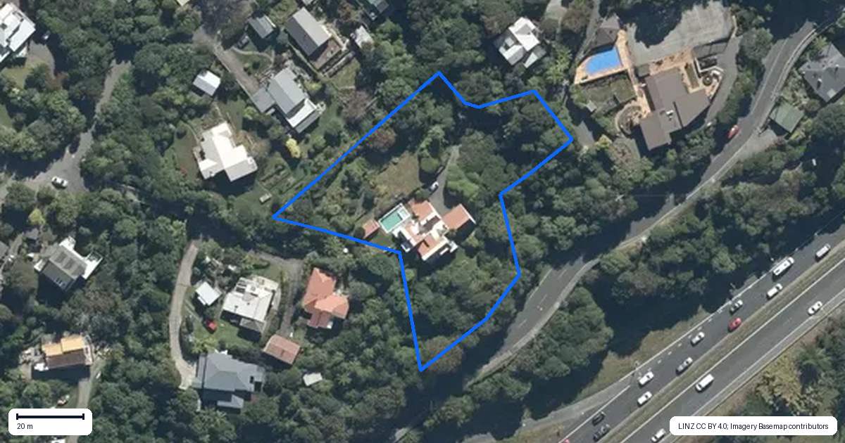 Property context map for 7 Coach Lane, Belmont, Lower Hutt