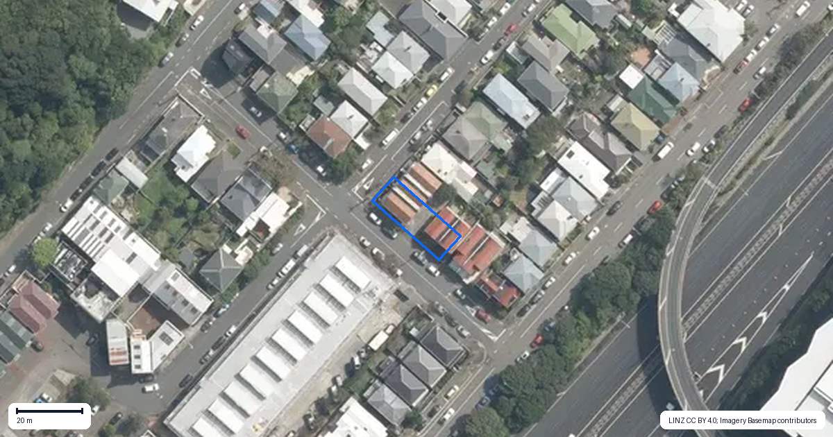 Property context map for 10 George Street, Thorndon, Wellington