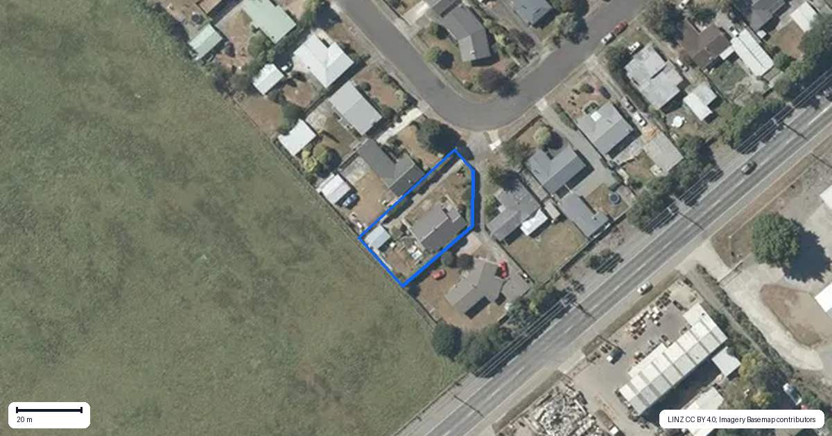 Property context map for 1 Waterhouse Street, Masterton