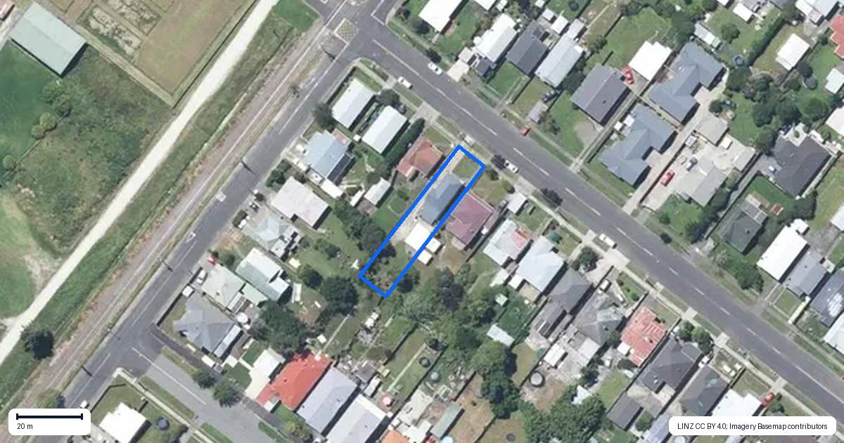 Property context map for 85 Pitt Street, Whanganui