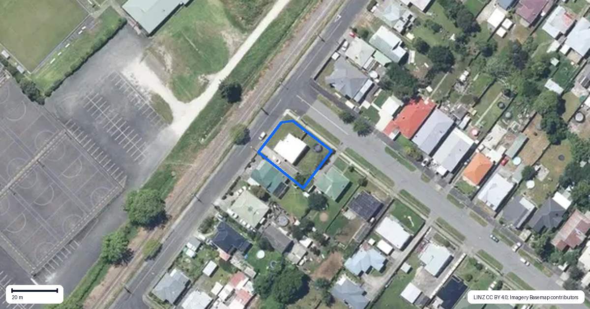 Property context map for 101 Niblett Street, Whanganui