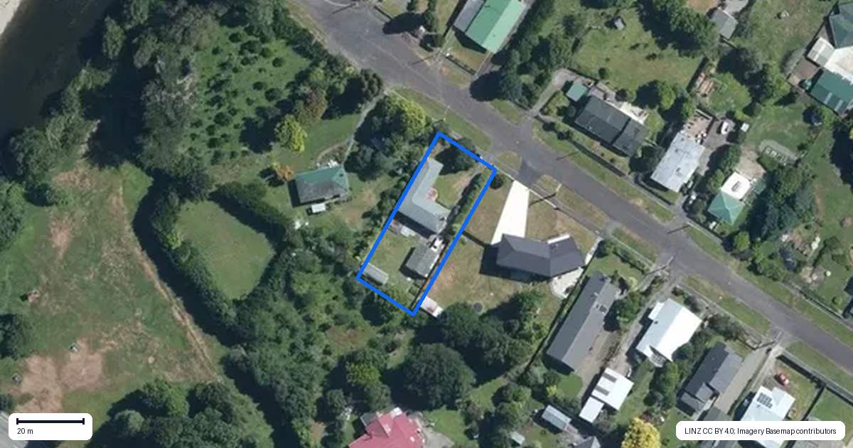Property context map for 53 Tui Street, Pahiatua