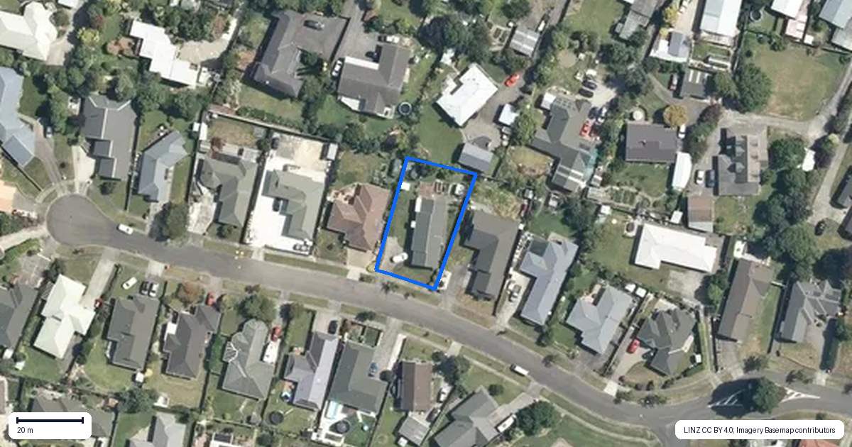 Property context map for 21 Vista Drive, Feilding