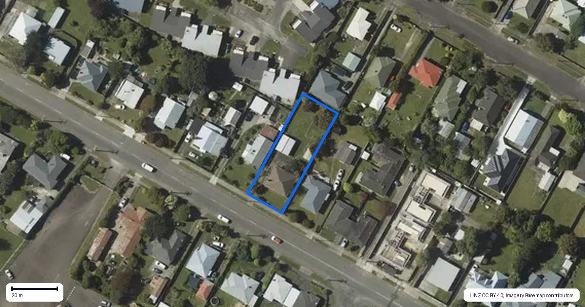Property context map for 29 Liverpool Street, Levin
