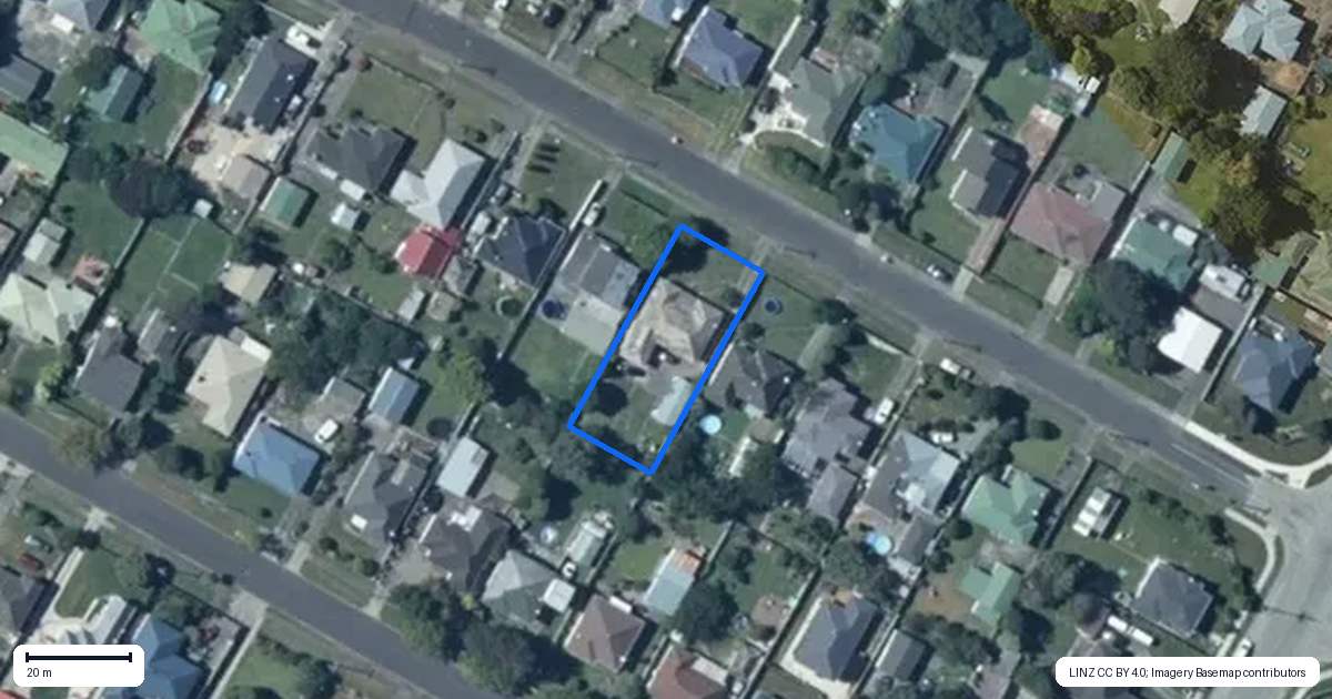 Property context map for 11 Read Street, Levin