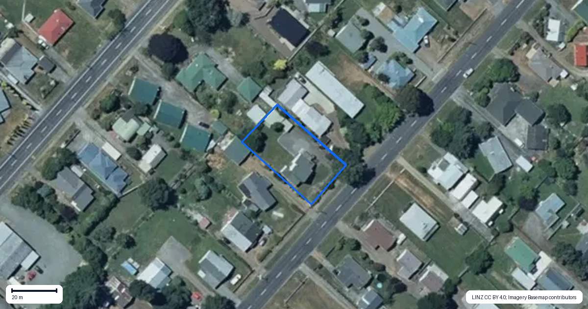 Property context map for 85 Miro Street, Ohakune