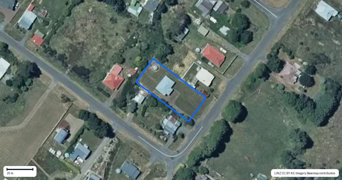Property context map for 18 Tau Street, Rangataua, Ohakune