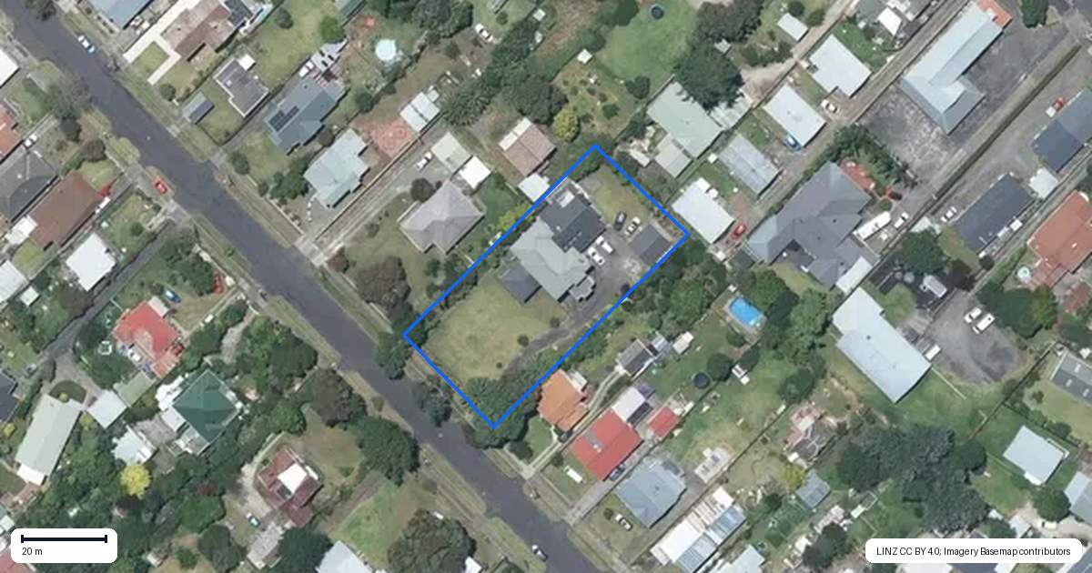 Property context map for 40 Caius Avenue, Gonville, Whanganui