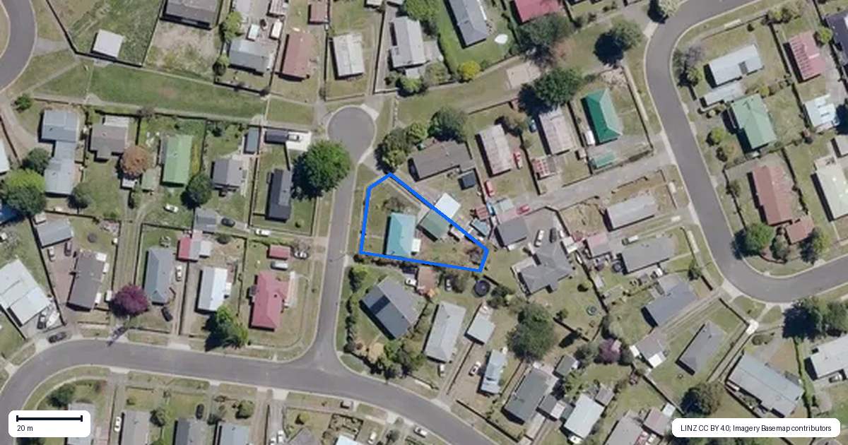 Property context map for 4 Meri Grove, Turangi