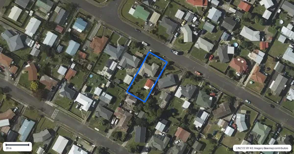 Property context map for 20 Braemar Street, Levin