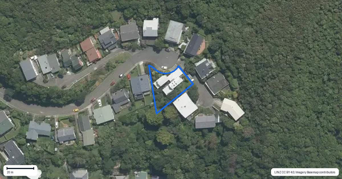 Property context map for 16A Ngarimu Grove, Ngaio, Wellington