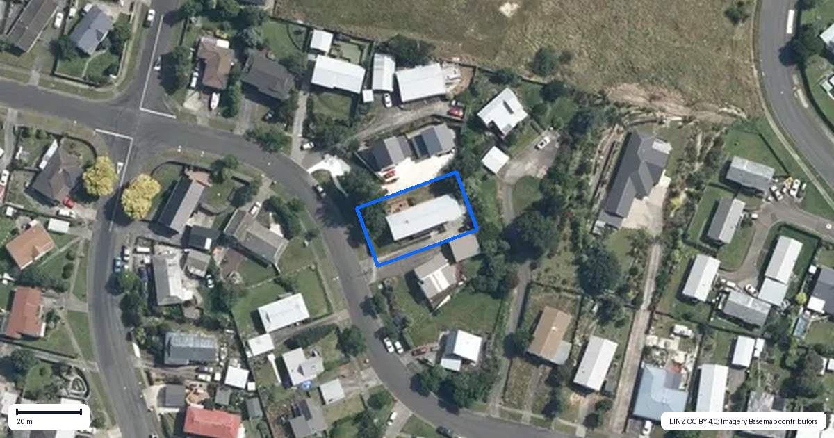 Property context map for 37 Fraser Drive, Feilding