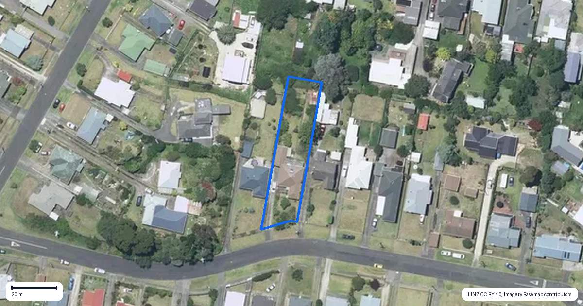 Property context map for 18 Konini Street, Tawhero, Whanganui