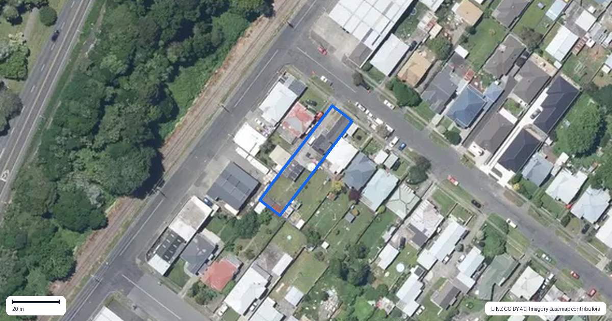 Property context map for 107 Campbell Street, Whanganui