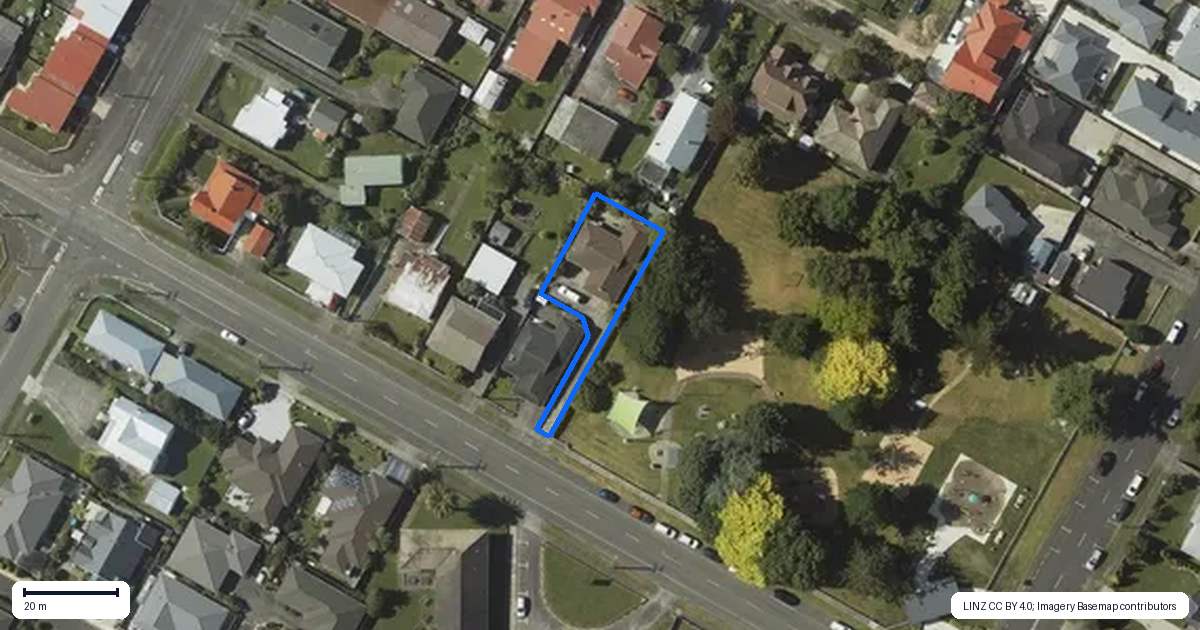 Property context map for 161A Bath Street, Levin