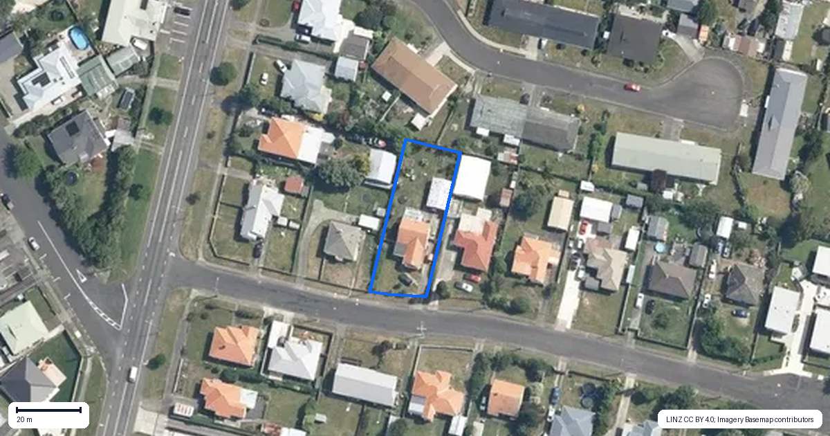 Property context map for 3 Tingey Avenue, Feilding
