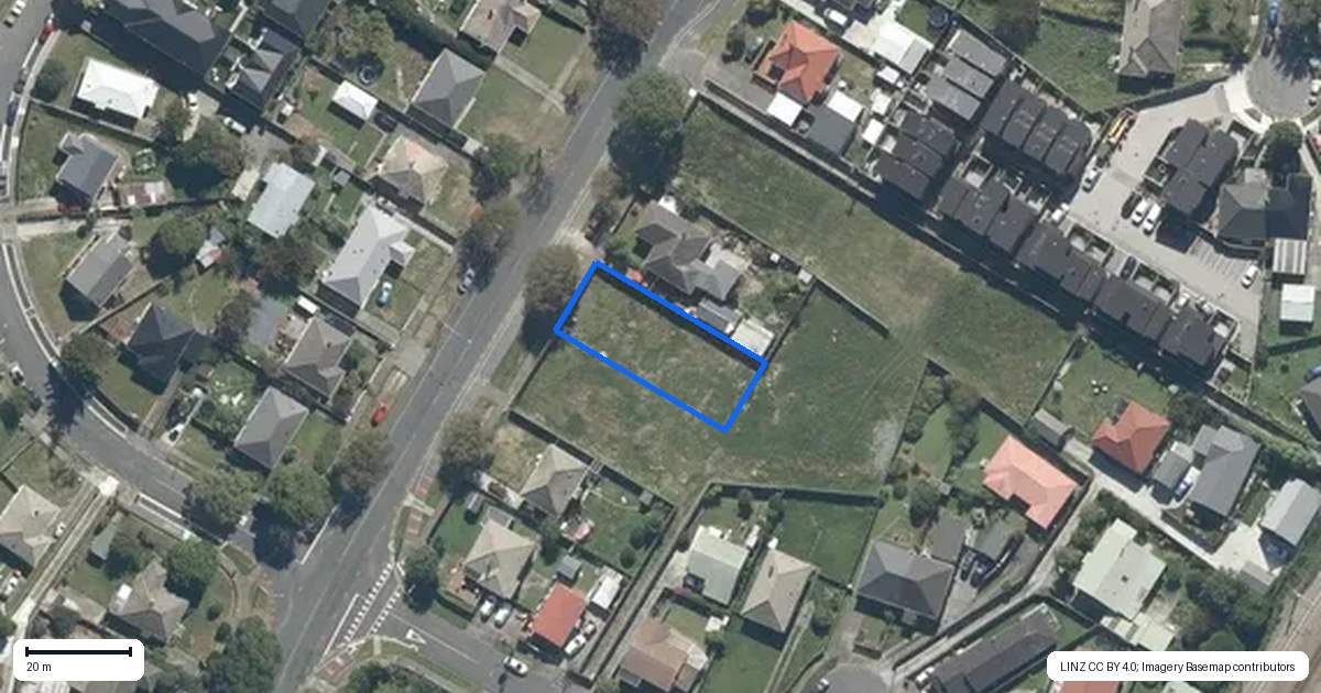 Property context map for 1276 High Street, Taita, Lower Hutt