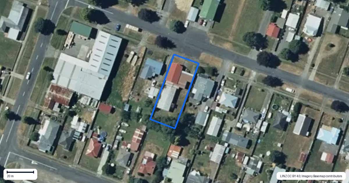 Property context map for 18 Queen Street, Raetihi