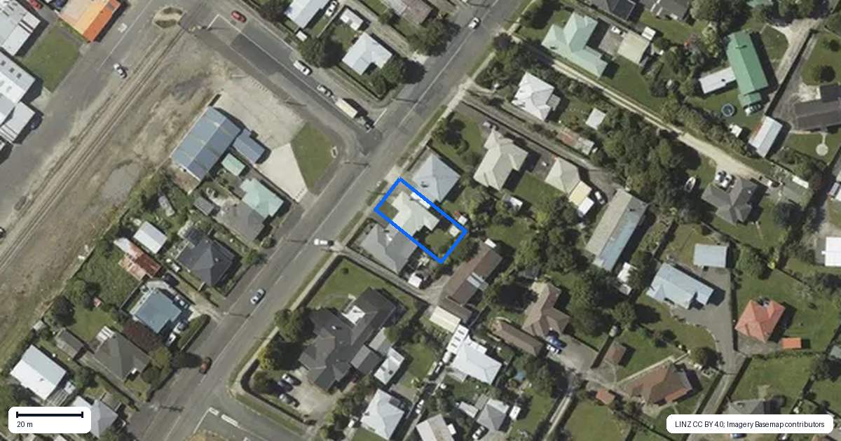 Property context map for 174 Cambridge Street, Levin